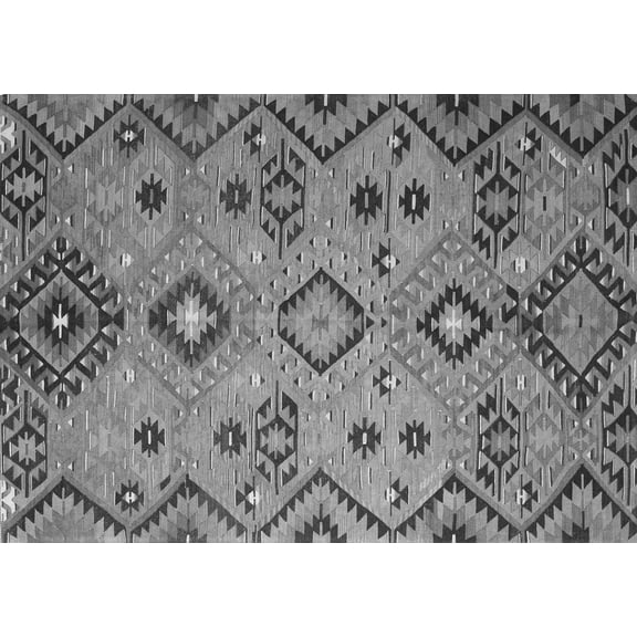 Ahgly Company Indoor Rectangle Southwestern Gray Country Area Rugs, 2' x 3'