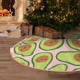 thumbnail image 5 of Rateoe Cute Avocado Pattern Christmas Tree Skirt with Ties , Christmas Tree Decorations, Farmhouse Christmas Decor Xmas Holiday Decorations-30", 5 of 6