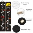 thumbnail image 4 of SUTENGDA Halloween Decorations Outdoor Halloween Front Door Welcome Signs Halloween Trick or Treat Banner Halloween Porch Hanging Sign Decor Halloween Porch Banner Halloween Home Party De, 4 of 5