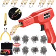thumbnail image 1 of Plastic Welding Machine Car Bumper Repair Kit,hot Stapler kit,6Types 1050 Staples,Hot Staple Gun Plastic Welder&Flat/Outside Corner/Inside, 1 of 8