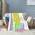 thumbnail image 7 of Periodic Table Of Elements Chemistry Blanket Gifts For Kids Adults - Lightweight Throw Blanket For Bedroom Living Room Decor Soft Fuzzy Fleece Cozy Plush Bed Couch 50"X40", 7 of 7