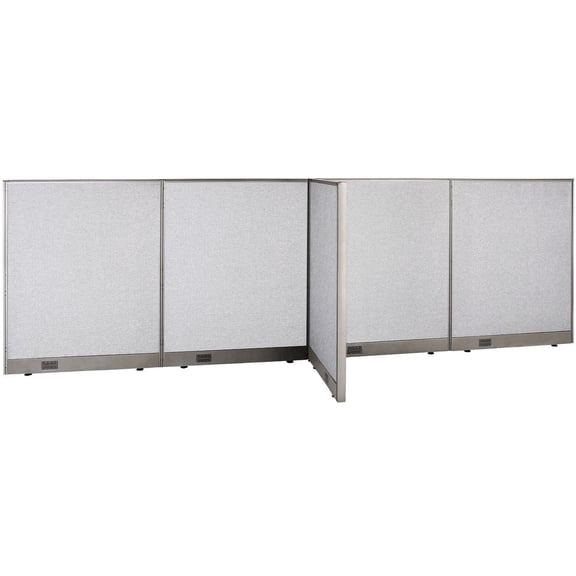 GOF T-shaped Freestanding Partition (30”D x 144”W x 48”H) Office Room Divider, Privacy Screen, Workstation Cubicle