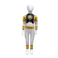 thumbnail image 4 of Cosplay Costume White Gold Power Hero Suit with Helmet for Halloween Party Comic Con Role Play Show Dress Up Outfit, Multicolor, 4 of 6