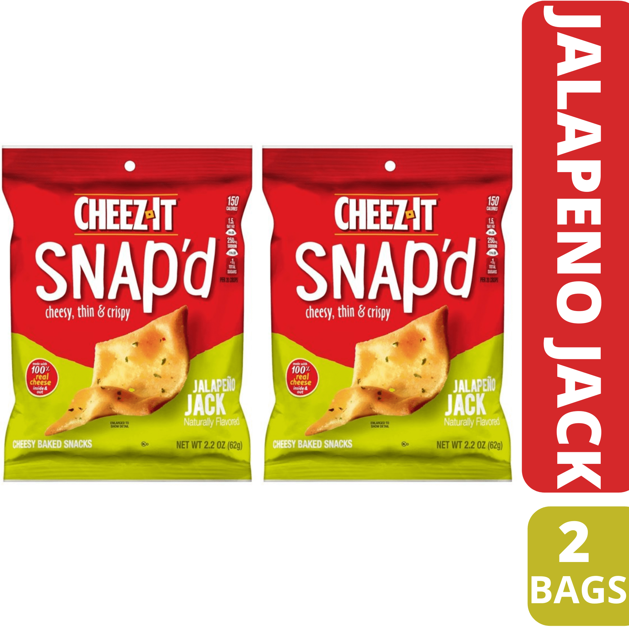 CheezIt CheezIt Snap'd Cheese Cracker Chips, Thin Crisps, Lunch