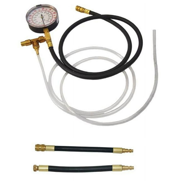 Fuel Injection Pressure Tester with Schrader Adapters
