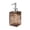 Coffee, variant on TACILIP Bathroom Storage, Textured Glass Soap Dispenser Refillable Liquid Hand Soap Dispenser For Bathroom Premiums Pump Bottle For Shower Gel Shampoo Lotion Kitchen Sink Decor, Gifts for Him, 1PC