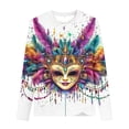 thumbnail image 5 of Blusas y camisas de manga larga con cuello redondo Camisas con estampados de manga larga Cuello redondo lindo Blusas casuales elegantes Ropa Camisas de cuello redondo Niña Top de poliéster, 5 of 5