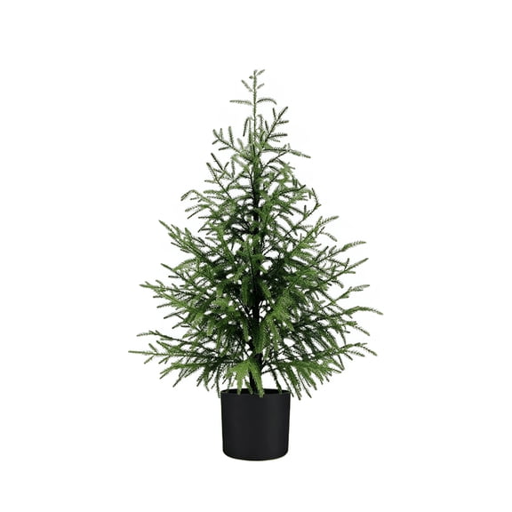 BESTSKY Artificial Norfolk Pine Tree, 2FT Faux Christmas Tree outdoor christmas trees for Home Front Porch Christmas Decor(23Inch)