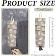 thumbnail image 2 of 2Pcs Cloth Plastic Bag Holder Cat Theme 4 Adhesive Hook Grocery Pull Rope Free Adjustment Reusable Organizer Washable Wall Mount Hanging Storage Dispenser for Cabinet Home Kitchen Pantry, 2 of 8
