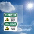 thumbnail image 6 of (2 Pack) Watch Your Step With Symbol Bilingual OSHA Be Careful Sign, 6 of 7