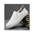 thumbnail image 4 of SIMANLAN Mens Comfort Slip On Canvas Shoes Non-Slip Lightweight Low Top Sneakers Casual Loafers, 4 of 9