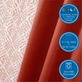 thumbnail image 3 of Mainstays Metallic Blackout Curtains and Sheers Set, 4 Panels, Red Canyon, 27.5" W x 84” L, 3 of 6