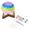 thumbnail image 1 of Pinte su propio kit de lámpara de luna, luz nocturna de luna 3D diy con soporte de madera, artes y manualidades creativas, 1 of 5
