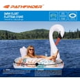 thumbnail image 2 of Pathfinder Inflatable 57" 1-Person Unisex Swan Float with Elegant Vine Design and Cupholder, 2 of 4
