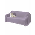 thumbnail image 2 of Purple Solid Color Couch Cover Sofa Covers 3 Cushion Sectional Couch, Aesthetics Contemporary Luxury Washable Sofa Covers Slipcover Sectional Sofa Cover, Furniture Protector 71"x150", 2 of 9