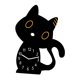 thumbnail image 5 of Reloj con forma de gato con números arábigos, reloj creativo de animales de dibujos animados en estilo moderno, Reloj de pared, 5 of 8
