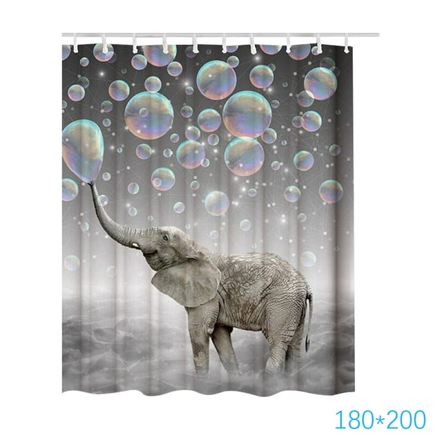 Cortina de ducha estampada Cortina de baño impermeable Cortina de baño de poliéster Tipo 3 180x200cm Scienceny HA6769-06B