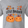 thumbnail image 4 of Inktastic Little Brother Pumpkins with Fall Leaves Youth T-Shirt, 4 of 5