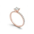 thumbnail image 2 of 1 Carat T.W. Diamond Classic 14kt Rose Gold Engagement Ring, 2 of 4