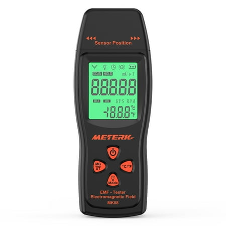- Meterk EMF Meter Handheld Mini Digital LCD EMF Detector Electromagnetic Field Radiation Tester Dosimeter Tester Counter