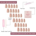 thumbnail image 4 of Set Glamnetic Exposed Medium Coffin Nude 30 unidades de Press On Nails, 4 of 6