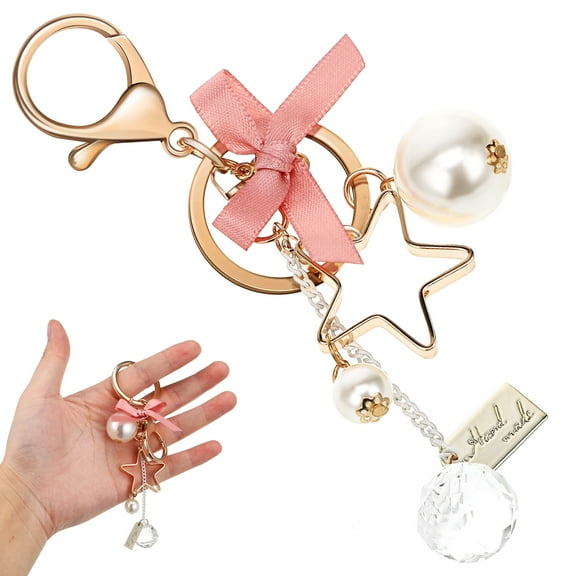 FRCOLOR Big Pendant Bag Charms for Handbags of Bows Mini Clips Miss Girl