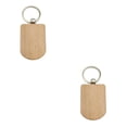 thumbnail image 3 of relayinert 1/2/3/5 Wood Key Chain Craft Blank Keyring Gift Personalized Pendant Hanging Outdoor Holder Handicraft Organizer Accessory Type 9 2PCS, 3 of 6