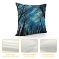 thumbnail image 4 of COMIO  Throw Pillow Covers Trees at Night Facing The Starry Night Sky,Decorative Accent Pillow Cases for Couch Bed and Living Room, 4 of 5