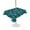 Green, variant on Outdoor Tablecloth with Umbrella Hole for Patio/Picnic/Party/Camping, Turquoise Moire Waves Waterproof Table Cloth Square Cover Washable, Modern Abstract Art Geometric (54"x 54")