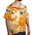 thumbnail image 2 of Tangerine Men's Short Sleeve Casual Printed Button Down Beach Shirt - Summer Unisex Top, 2 of 6