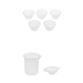 thumbnail image 1 of Vasos De Silicona Reutilizables Multiusos Vaso Medidor 100 Ml Para Mezclar Pintura, Mancha, , Resina (paquete De 7), 1 of 9