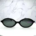 thumbnail image 2 of New MIU MIU Sunglasses Black Round Gold Metal Logo 100% Authentic Womens MU04ZS, 2 of 6