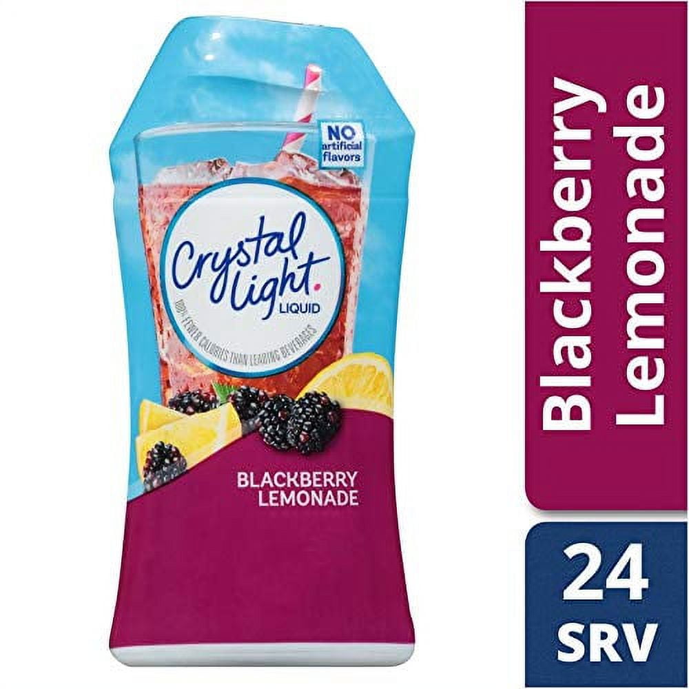 Crystal Light Liquid Blackberry Lemonade Water Enhancer, 1.62 OZ (Pack of 6)