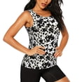 thumbnail image 2 of Fotbe Cow Skin 1 Blusas Sin Mangas para Mujer – Estilo Casual, Corte Suelto, Slim-Fit, Cuello Redondo Deportivo, Tops de Verano para Gimnasio y Yoga-X-Large, 2 of 7
