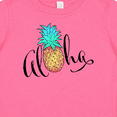 thumbnail image 4 of Inktastic Aloha- in cursive with pineapple rainbow colors Boys or Girls Baby T-Shirt, 4 of 5
