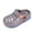 Grey, variant on Boys Sport Graphic Accent Two Tone Sole Adjustable Snap Back Strap on Clogs Size:8-9 Years