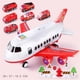 thumbnail image 4 of Juguete modelo de avión temático para niños con funciones de luces y sonidos Juguete modelo de avión con 6 piezas Tema de fuego de coche de aleación, 4 of 5