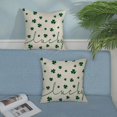 thumbnail image 3 of St Patricks Day Pillow Covers 18x18 White Green Clover Decor Throw Pillows Case for Couch Lucky Shamrocks Spring Indoor Outdoor Decorative Cushion Case for Sofa Bed Decorations Set of 2, 3 of 6