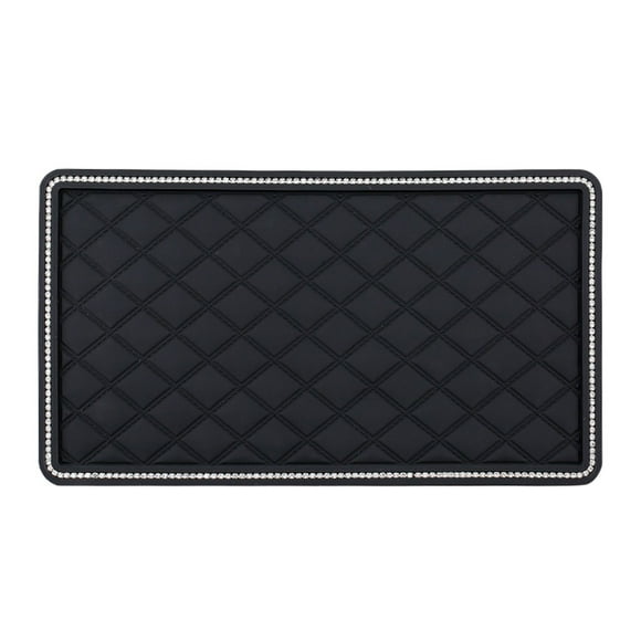 Alfombrilla antideslizante para salpicadero de coche para teléfono,sistema de navegación,almohadilla de almacenamiento antideslizante con textura de rayas,sujeta dispositivos,pastillas de perfume