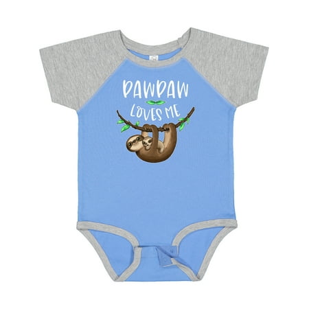 

Inktastic Pawpaw Loves Me Cute Sloth and Baby Gift Baby Boy or Baby Girl Bodysuit