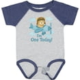 thumbnail image 3 of Inktastic 1st Birthday Airplane Teddy Bear I'm One Today Boys or Girls Baby Bodysuit, 3 of 5