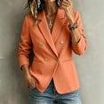 thumbnail image 4 of Ynynloco Blazers for Women Business Casual Long Sleeve Button Down Open Front Suit Jacket Dressy Work Blazer with Pockets Winter Fall Outfits, 4 of 5