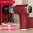 thumbnail image 4 of POINTERTECK Masseur Musculaire LCD à Percussion Appareil de Massage Musculaire Relaxation des Tissus Profonds Masseur Réglable Rouge, 4 of 10
