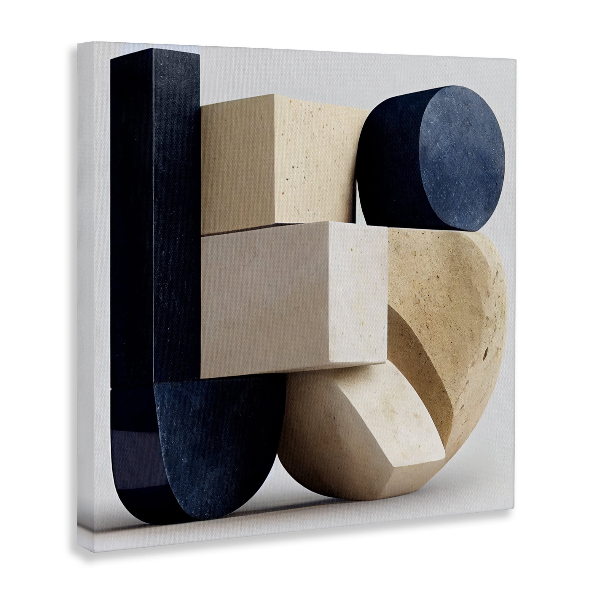 Shapes Of Things Geometric Contour Canvas Wall Art, design by Sasha