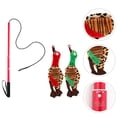 thumbnail image 4 of Miangastore Dog Interactive Toy Cat Teasing Stick Red Plush 1 Set, 4 of 8