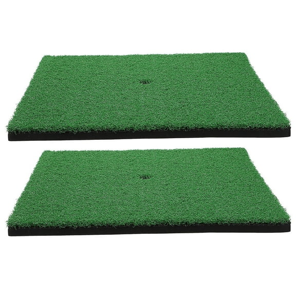 2pcs Golfs Chipping Mat Artificial Turf Mat Outdoor Backyard Golfing Mats