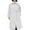 White, variant on Women's Trench Coat Woolen Stand Collar Button Down Long Sleeve Jackets Thermal Comfy Casual Overcoat With Pockets (XL, White)