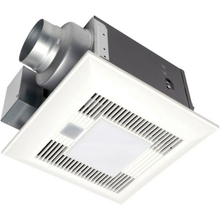 Panasonic WhisperGreenLite, Bathroom Fan-Light 80 CFM fan with DC Motor, built-in controls, motion sensor, 0, 30~70 CFM variable, <0.3 sone APPA08VKML3