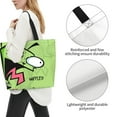 thumbnail image 4 of Invader Zim Tote Bags Reusable Women Shoulder Bag Grocery Bag Travel Beach Shopping Work Daily Handle Bag, 4 of 8