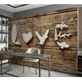 thumbnail image 6 of Tiptophomedecor Background & Patterns Wallpaper Wall Mural - Declaration Of Love On Wood, 6 of 8